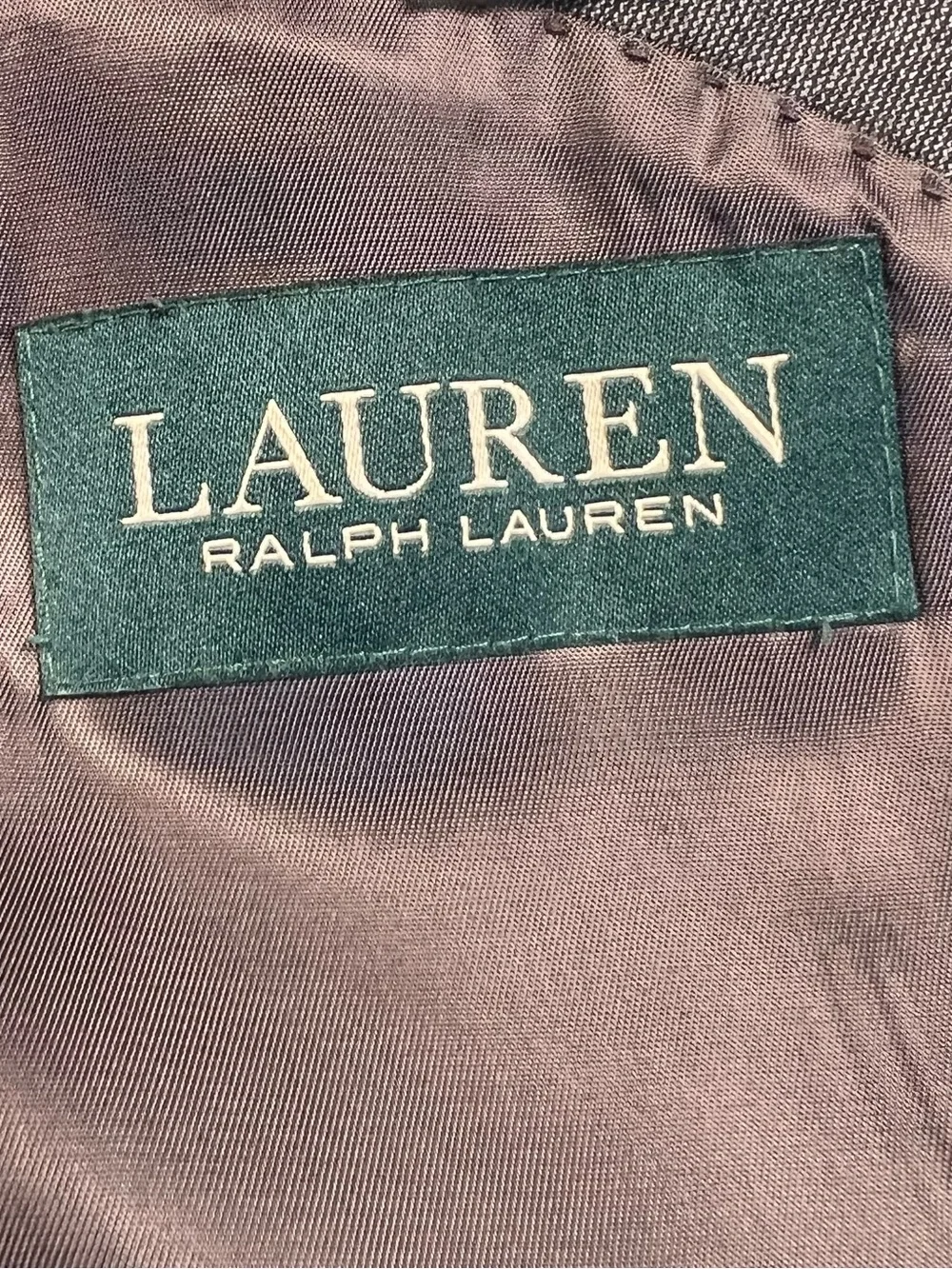 Lauren Ralph Lauren Gray Sport Coat Blazer Jacket 2 Button 100% Wool Men's 46R